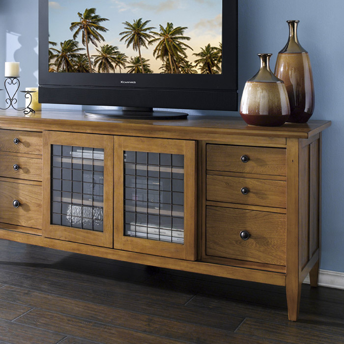 <b> 64423-Straw Modern Country</b> <br>Entertainment Console