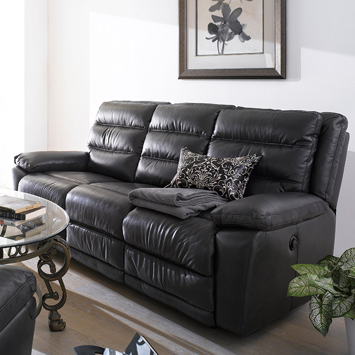 <b> E604 </b> Power Leather Recliner Sofa
