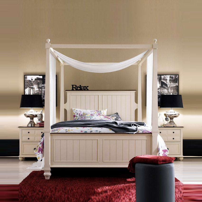 <b> B1694 </b> Canopy Bed (Bed Only) <br><font color=orange>~Dream Canopy Bed~</font>