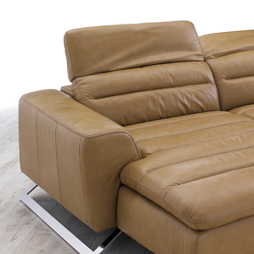 <b>MU-B0062</b>Leather Chaise Sofa