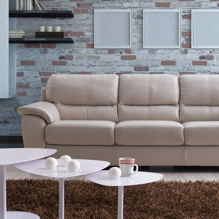 <b> 9170-3S </b> Leather Sofa