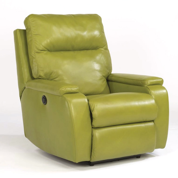 <b>1228-500P-Green</b>Leather Recliner Chair