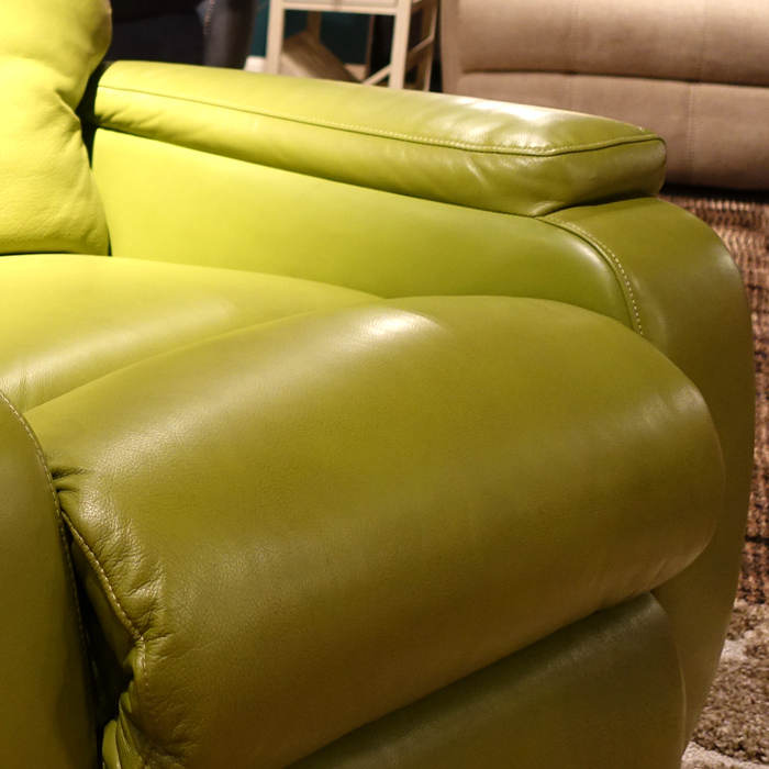 <b>1228-500P-Green</b>Leather Recliner Chair