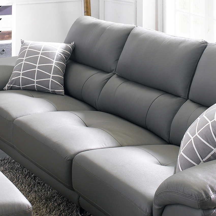 <b>M8003-Grey</b>Leather Sofa