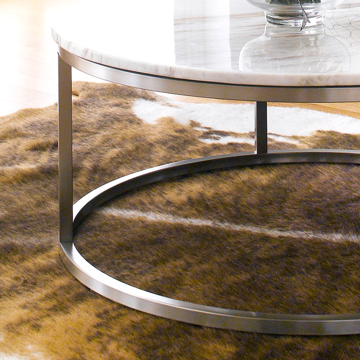 <b> Bran-Round  </b> <br> Marble Round Coffee Table