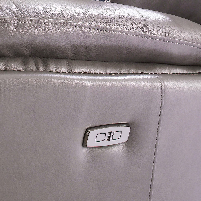 <b>E1309-Grey-S</b> Leather Recliner Sofa