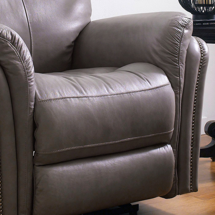 <b>E1309-Grey-C</b> Leather Recliner Chair