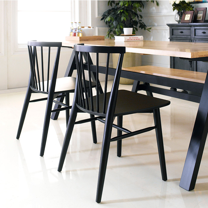 <b> Firenze-6-Black </b> Dining Set <br><font color=green>(1 Table + 3 Chairs + 1 Bench)</font>