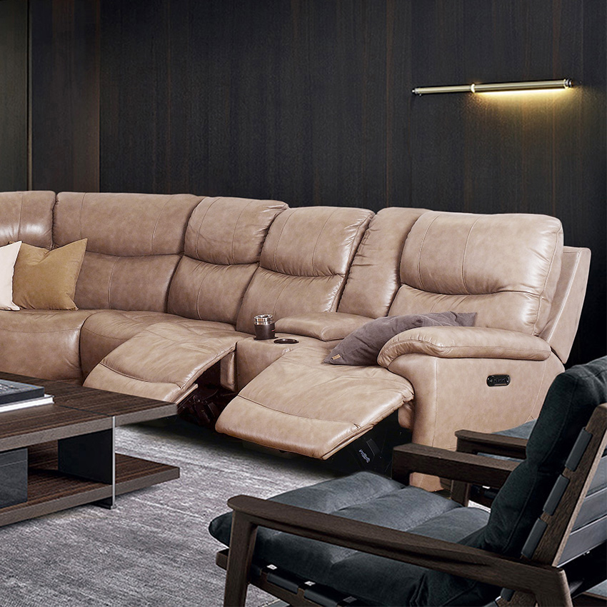 <b>E1511</b>Leather Recliner Sofa