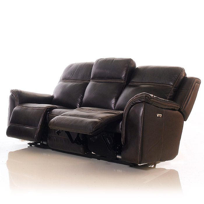 <b> E1404 </b> Power Leather Recliner Sofa