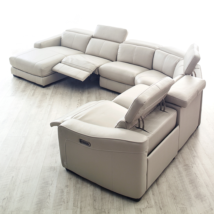 <b>RS-11383</b>Leather Recliner Sofa
