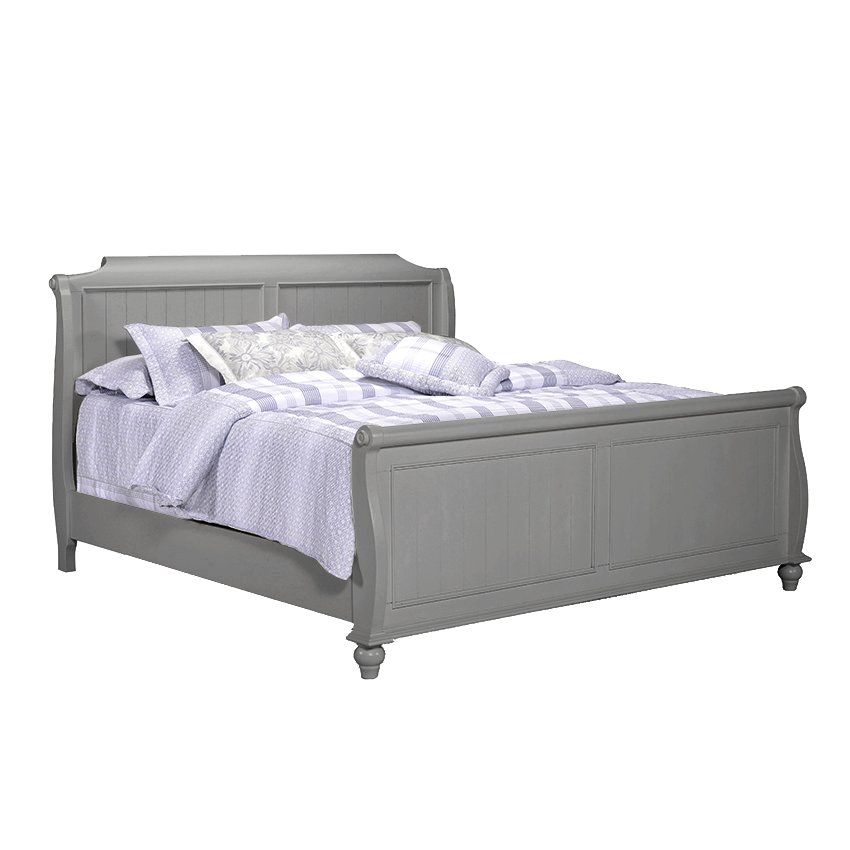 <b> B3944-Grey </b> Sleigh Queen Bed (침대+협탁+화장대)