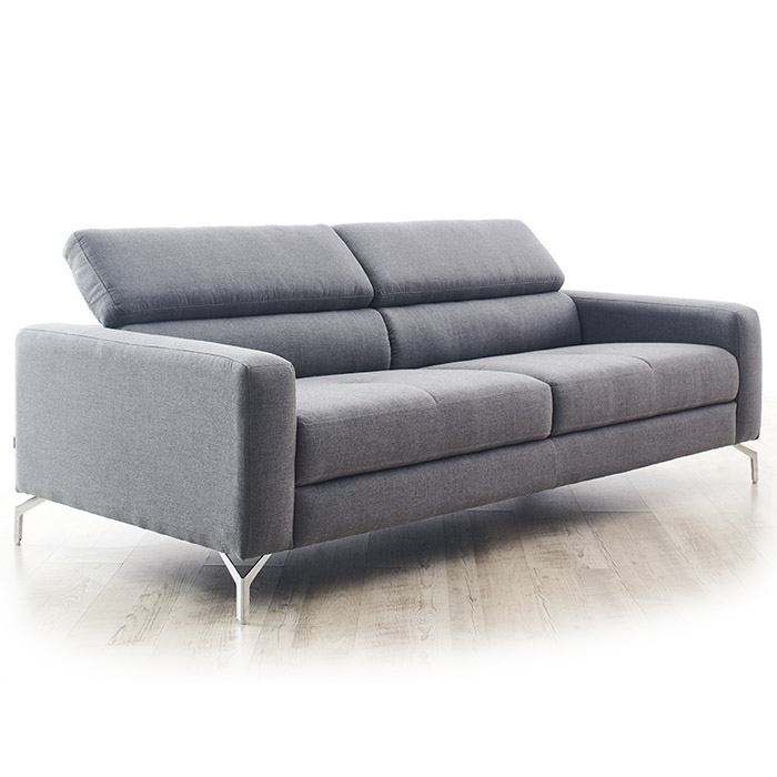 <b> 8531-30-Grey </b> Fabric Look Sofa