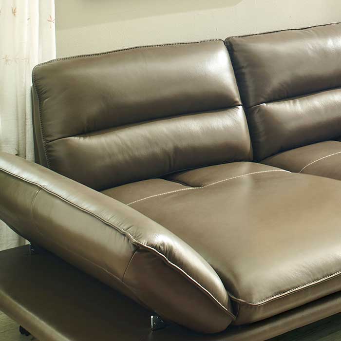 <b>10270ML-Mocha</b>Leather Chaise Sofa