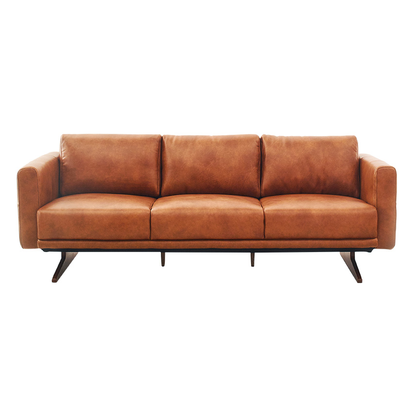 <b>10046-Toffee-S</b> Leather Sofa