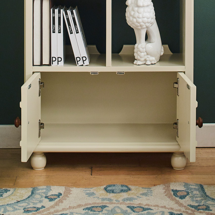 <b>Tara-White-SB</b>Wooden Bookcase