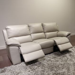 10428-A-YLeather Recliner Sofa