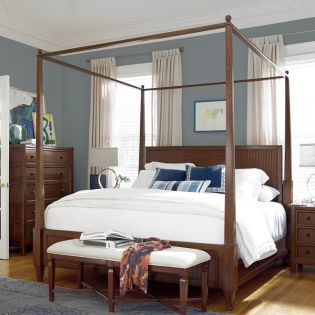  Silhouette 352280  Canopy Bed (침대+협탁+화장대)