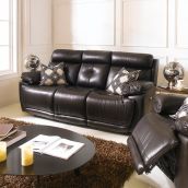 E1460-BrownLeather Recliner Sofa