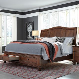i07 Oxford King Sleigh Bed 
