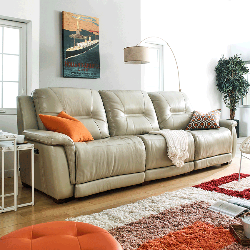 E1501-CloudLeather Recliner Sofa
