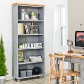 Tara-Grey-BKCWooden Bookcase