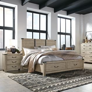 B5005Storage Panel Bed (침대+협탁+화장대)