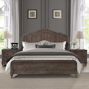 MiddletonKing Panel Bed (침대+협탁+화장대)