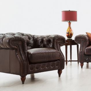 7293Leather Single Chair