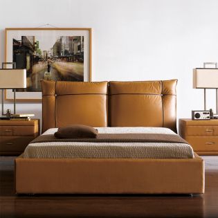 1186King Leather Bed