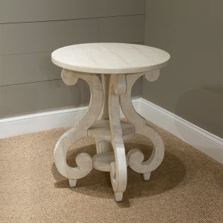  T4436-35  Round Accent Table
