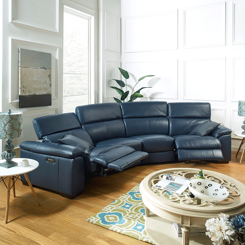 RS-12117Leather Recliner Sofa