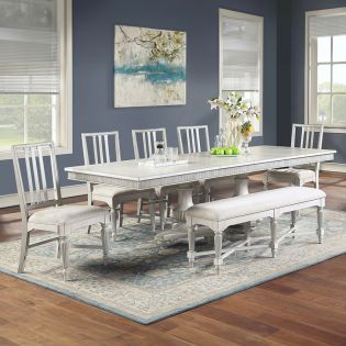  W1070 Harmony  Dinning Set   (1 Table + 2 Arm + 2 Side + 1 Bench)