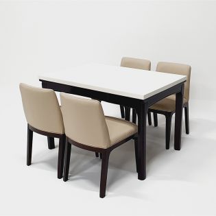  T7100  Dining Set (1 Table + 4 Chairs)