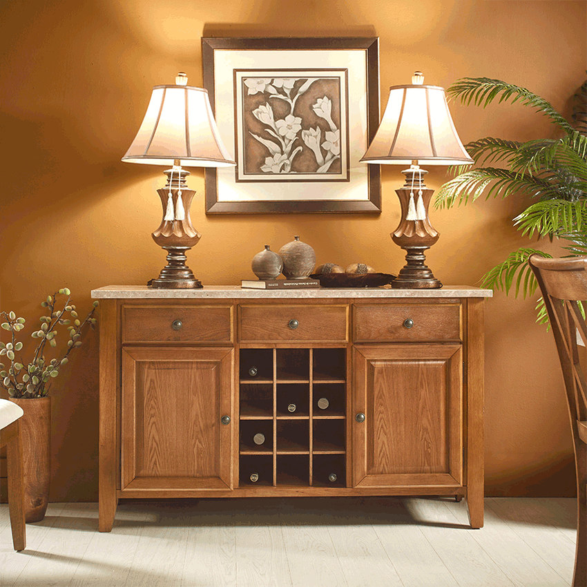 DR500-MTSBDMarble Top Sideboard