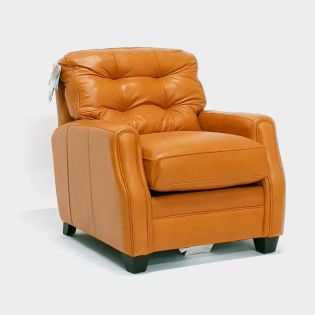 1782-10 OrangeLeather Single Chair